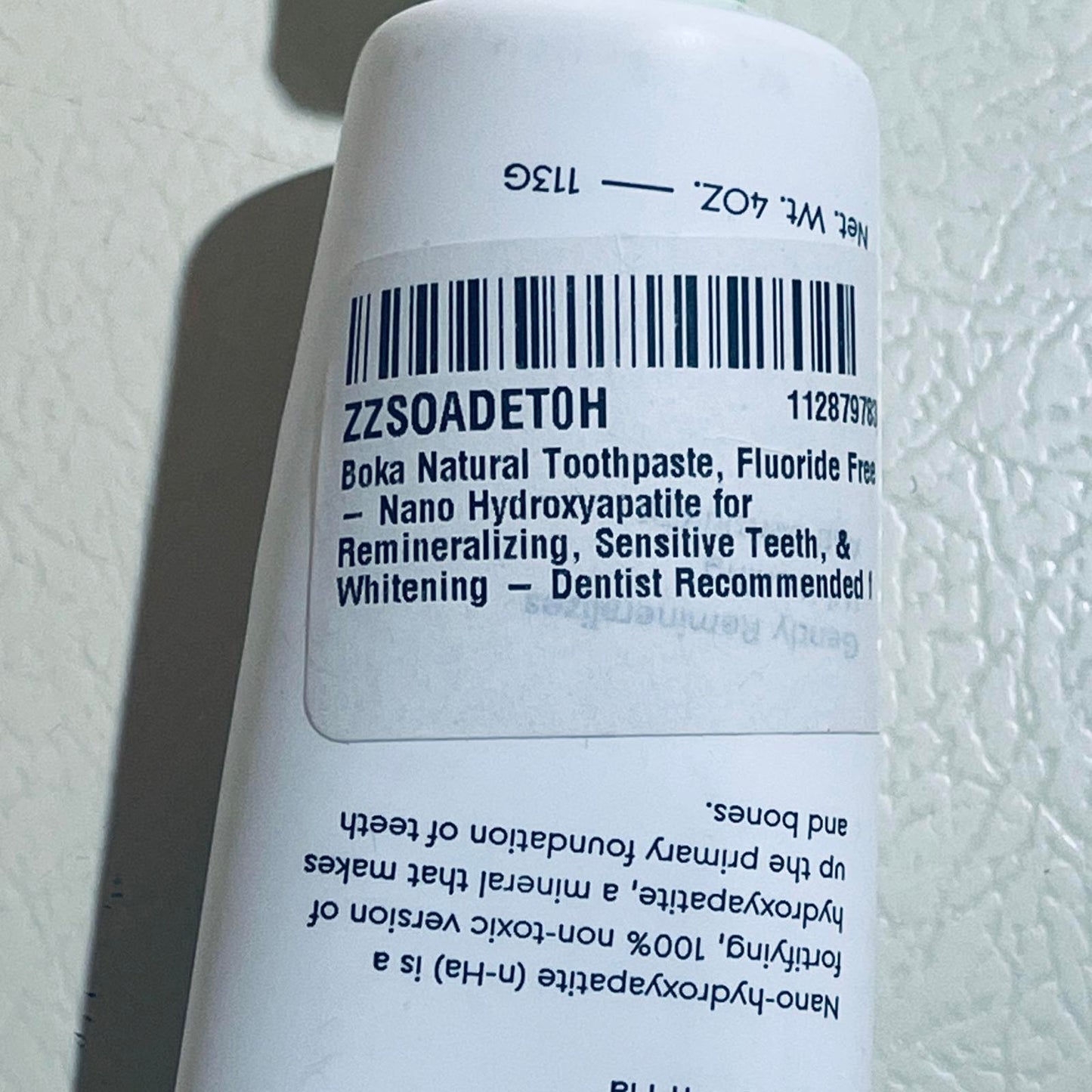 Boka Ela Mint Natural Toothpaste 4oz EXP 2/2026