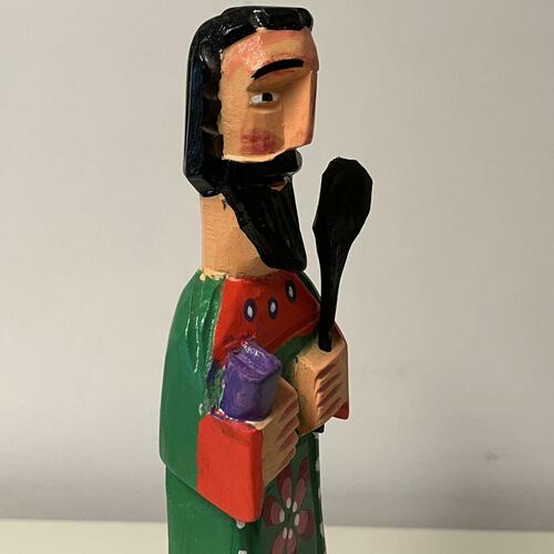 Painted Wooden St. Pascual By Kalalou GJC1011