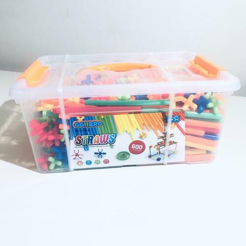 STEM Building Toys 600Pcs Straw Construction Educational Creative Engineering