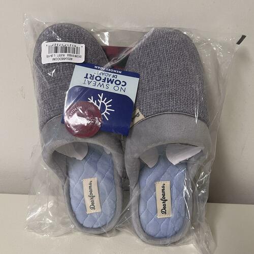Dearfoams Women's Samantha Knit Closed Toe Scuff Slipper- Large US9-10