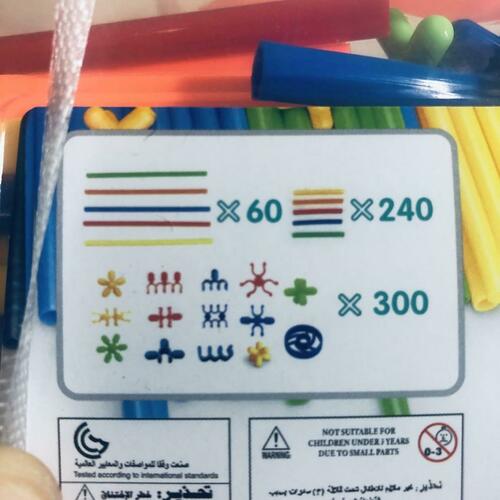 STEM Building Toys 600Pcs Straw Construction Educational Creative Engineering