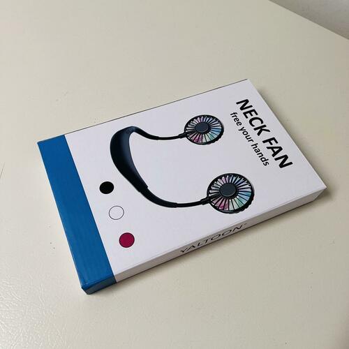 Neck Fan, USB Rechargeable Battery Personal Portable Fan Hands Free 10 Hours NEW