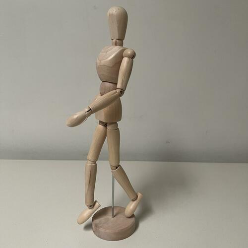 Small Wooden Human Artists' Mannequin Male/12" Manikin by Kalalou