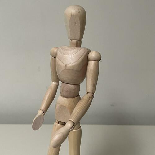 Small Wooden Human Artists' Mannequin Male/12" Manikin by Kalalou
