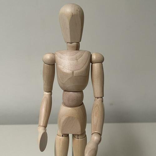 Small Wooden Human Artists' Mannequin Male/12" Manikin by Kalalou