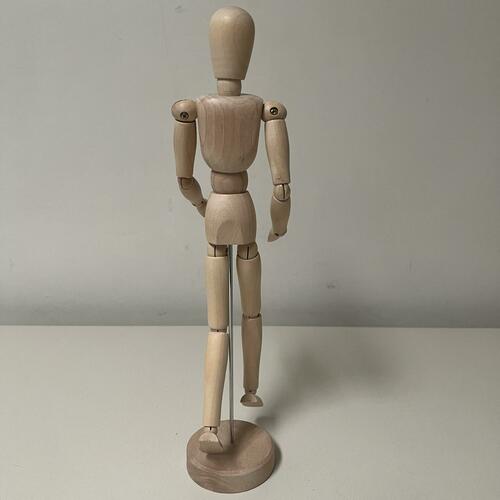 Small Wooden Human Artists' Mannequin Male/12" Manikin by Kalalou