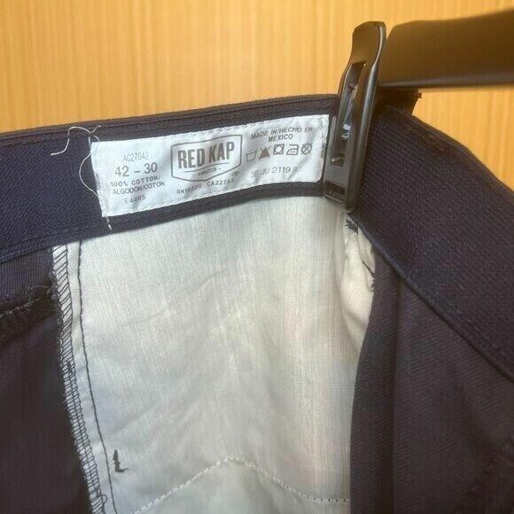 Red Kap Uniform Work Pants Cargo Style - Navy Blue -Size 42x30