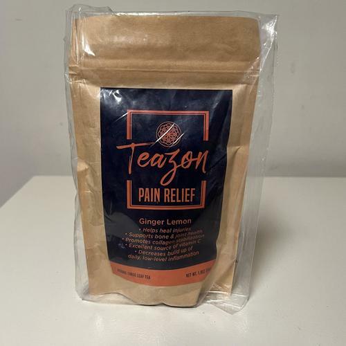 Pain Relief Ginger Lemon for Inflammation Loose Leaf Tea 20 servings (1.8 oz) - EXPIRED 8/2025