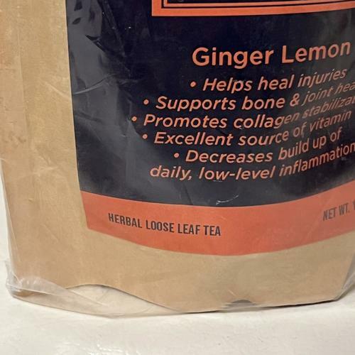 Pain Relief Ginger Lemon for Inflammation Loose Leaf Tea 20 servings (1.8 oz) - EXPIRED 8/2025