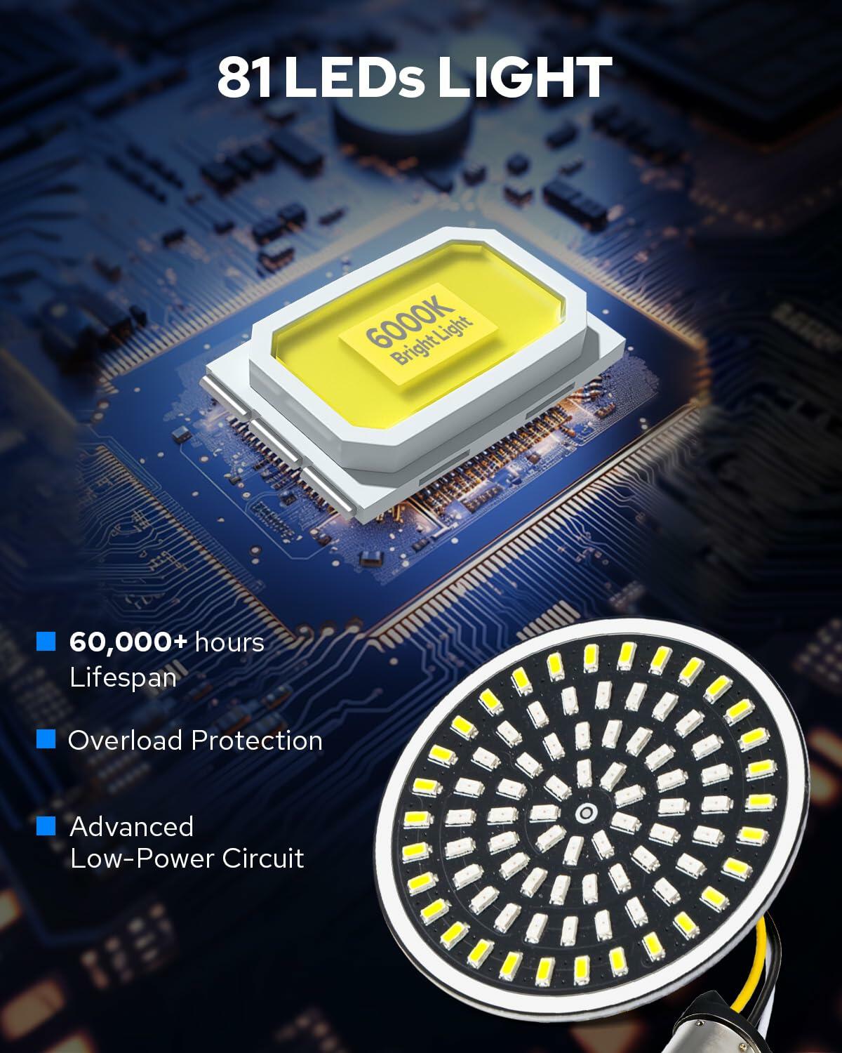 1157 LED Turn Signals Front Rear 81 LED Lights '86-24 compatible for Harley Davi