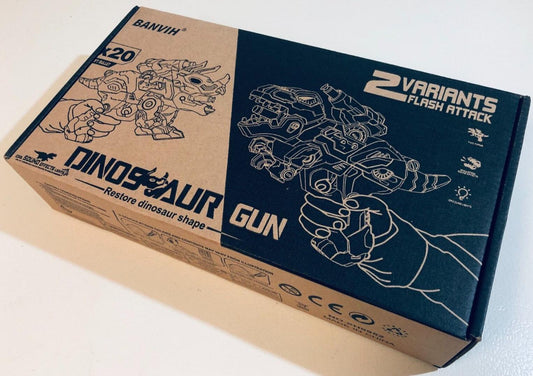 2-pack of Dinosaur Blaster Guns with 20 foam darts