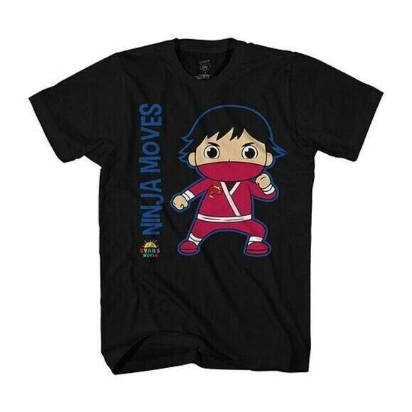 Ryan's World Boys Ninja Moves Graphic Short Sleeve T-Shirt  size14/16