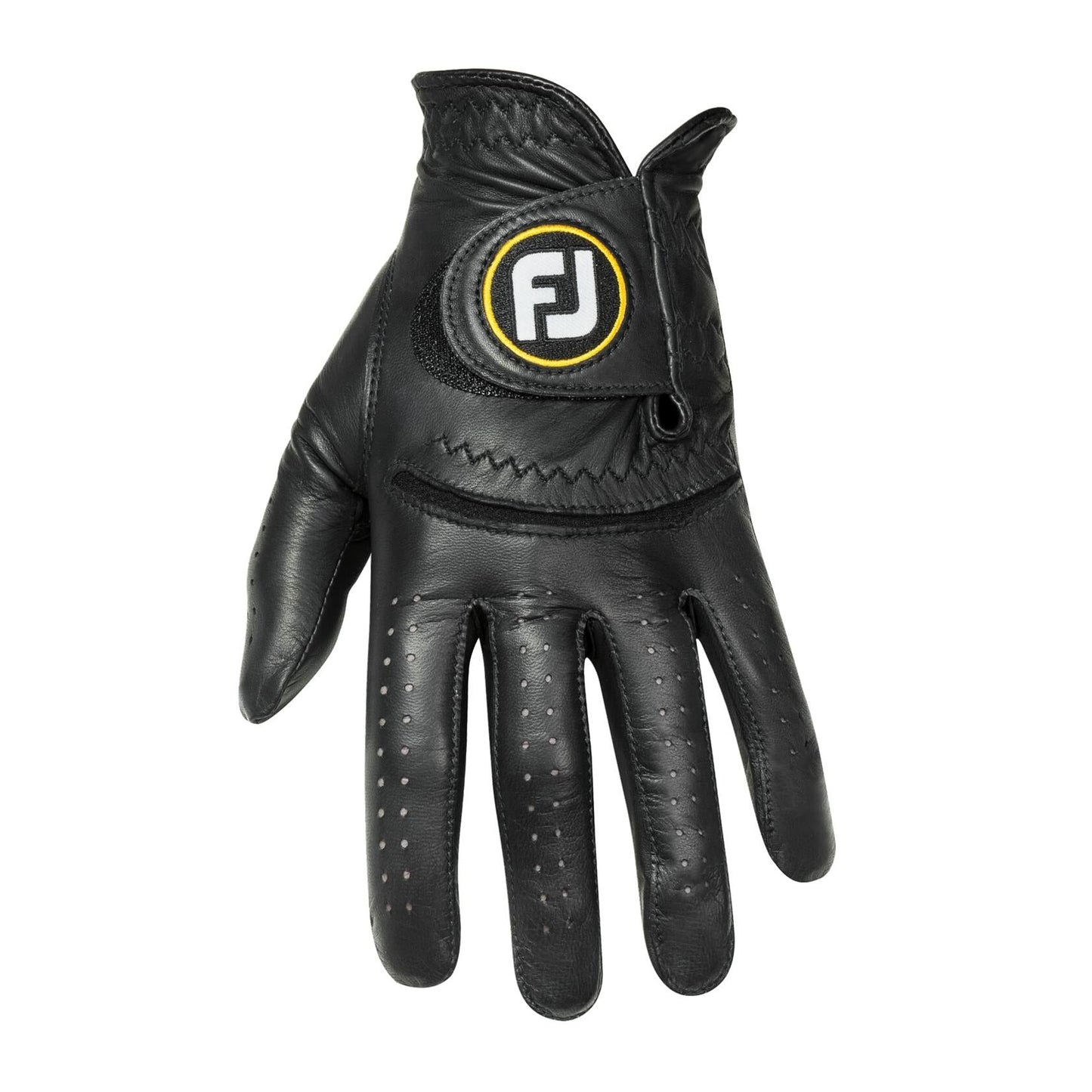 FootJoy Men's StaSof Golf Glove, Black, Small, Worn on Left Hand