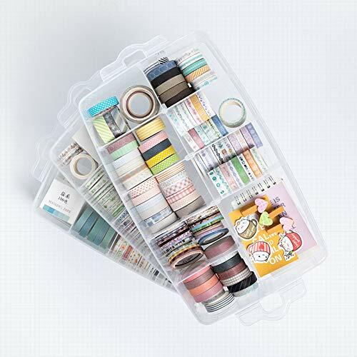3-Tier Stackable Craft Organizers and Storage Box Plastic with 30 Compartments