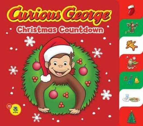 Curious George Christmas Countdown tabbed board book